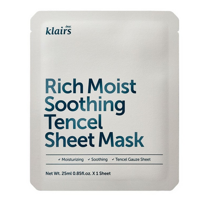 Klairs Máscara Calmante E Hidratante Rica 1Ud 25ml